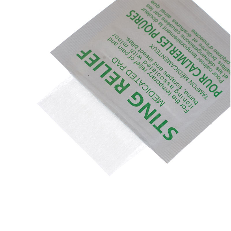 蚊虫叮咬缓解湿巾，非织造皮肤湿巾，适用于急救